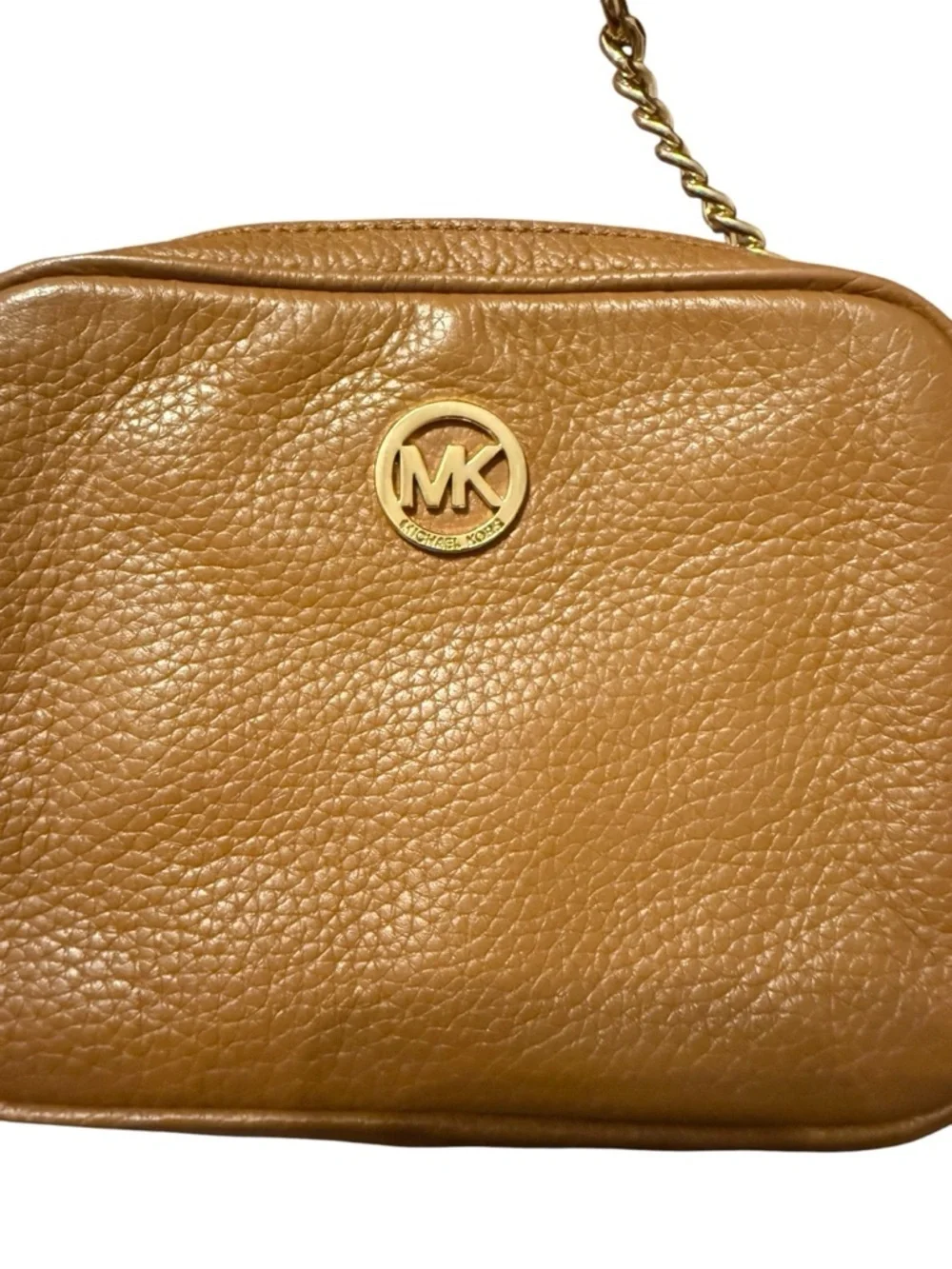 Michael Kors Tan Leather Crossbody Bag